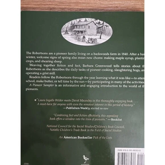 A Pioneer Sampler The Daily Life Of A Pioneer Family In 1840 Greenwood Paperback - Picture 5 of 9